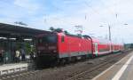 Baureihe 143 107 in Dieburg Bahnhof im Sommer 2009
