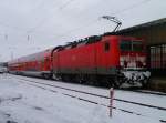 143 093 hier am 20.02.13 im Zwickau Hbf