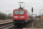 Die Freiburger 143 308-5 mit einer RB von Neuenburg (Baden) nach Offenburg.