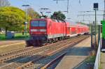 143 958-7 als Schublok einer RB27 in Rheydt Hbf am 24.4.2013