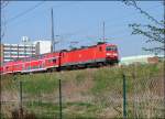 143 107-1 mit RB33326 aus Sassnitz kommend.