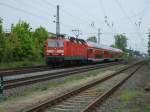 143 566-8 mit RE 17686 von Leipzig nach Magdeburg in Dessau am 15.5.2013
