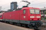 RE nach Aalen am 07.08.2013 mit 143 057-8 ( 91 80 6143 057-8 D-DB ), ex Fahrzeugnummer: 243 057-7, VEB Lokomotivbau Elektrotechnische Werke -Hans Beimler-, Hennigsdorf (LEW) 18438, Baujahr 1985,
