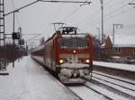 143 222-8 bei Schnee Elmshorn 30.12.2005