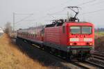 143 939-7 DB Regio bei Staffelstein am 30.01.2012.