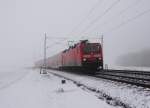 143 038 ist am 24.01.14 in Drochaus zusehen.