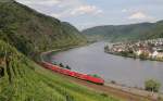 RB 12227 (Trier Hbf-Koblenz Hbf) mit Schublok 143 009-9 bei Kattenes 6.8.14