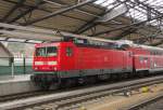 DB 143 137-8 mit der RB 16395 aus Sömmerda, am 08.04.2015 in Erfurt Hbf.