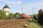 143 558-5 zu sehen am 17.05.15 bei der Ausfahrt in Saalfeld/Saale.