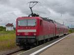Am 14.07.2015 erwischte ich am Bahnhof Nordhausen diesen Exoten unter den 143ern, ohne Nummer und mit versetztem DB-Keks ;-)