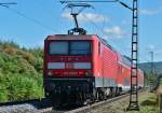 143 280-6 schiebt RB nach Koblenz durch Bonn-Beuel - 28.09.2015