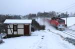 143 xxx mit RE 4791 zu sehen am 17.01.16 in Jößnitz.