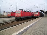 143 059, 143 256 und 143 349 in Bitterfeld am 15.12.2009