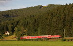RB 17284 (Seebrugg-Freiburg(Brsg)Hbf mit Schublok 143 308-5 bei Titisee 10.7.16