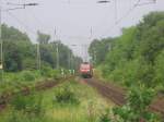 Idylle pur.....Am 10.06.07 schiebt eine 143 ihre RB 27 in Richtung Gewittwer (Kln).