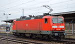 143 248-3 (9180 6 143 248-3 D-DB) am 15.01.19 Durchfahrt Bf. Flughafen Berlin-Schönefeld.