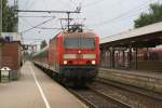 143-294-3 mit einem Leerreisezug nach Kiel am 3.7.2007
