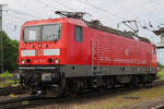 Am 30.05.2026 war die Parade beim Jubil�umsfest im DB Museum Koblenz. 143 119-6 nahm teil und rollt am Publikum vorbei.
