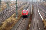 Wahrscheinlich auf Probefahrt: 143 021 vom Bw Frankfurt(M)1 am 04.12.08 in Bitterfeld.