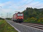143 873-8 fhrt als LZ am 15.09.2011 bei Landstuhl in Richtung Homburg (Saar