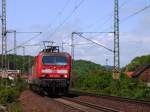 143 218 ist mit einer RegionalBahn aus Eisenach am 23.05.2006 auf dem Weg nach Halle (Saale).