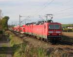 20.10.2014 15:43 DB AG 143 355-6 mit einem RE von Hof Hbf nach Dresden Hbf.