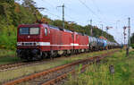 DeltaRail 243 864 & 243 931 mit Kesselzug am 17.10.2022 in Demmin aufgenommen.