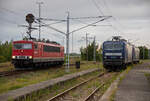 Ein kleines LEW Treffen mit LDK 155 124 und WEE 143 040/173 in Mukran am 17.07.2023.