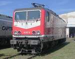 Auf der Lokausstellung beim Dampfloktreffen 2026 an der Zwickauer Straße mit dabei:die 143 567 von Triangula Logistics