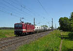 Mit einem Crafterzug am Haken rollte 243 179 der Delta Rail am 25.05.26 durch Wittenberg-Labetz Richtung Dessau.