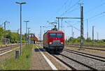 �berraschung auf Gleis 3: 143 175-8 muss auf ihrer Solofahrt gen Sangerhausen im Bahnhof Angersdorf auf die Seite.

🧰 InterTourex GmbH (ITX)
🕓 13.5.2025 | 12:51 Uhr
