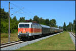 HanseSail 2026: Intertourex 143 175-8 mit der Leerfahrt des Sonderzuges aus Leipzig am 08.08.2026 in Rostock Lichtenhagen.