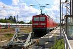 143 002-4 der S-Bahn Mitteldeutschland (DB Regio Südost) als S 37724 (S7) von Halle(Saale)Hbf Gl.