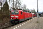 DB Regio 143 138 mit der RB22 am 17.03.18 in Hofheim (Taunus) Bahnhof