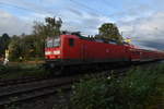 143 263 mit einem RB 27 in Jüchen gen Rheydt Hbf fahrend. 9.10.2019