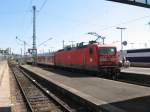 143 665-9 verlsst den Stuttgarter HBf mit einem RE 26.7.07