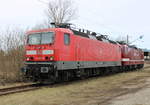 143 807 stand gemeinsam mit 143 250 am ehemaligen S-Bahnhaltepunkt Rostock-Hinrichsdorfer Str.abgestellt.20.03.2021 