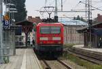 Pasewalk - traditionell ein Ort für Personalwechsel - RE 3 - Zug geschoben von 143 242 am 15.09.2021 - Bf Pasewalk 