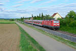 143 241 mit der S2 (Altdorf - Roth) bei Winkelhaid, 19.05.2020