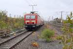 DB 143 591-6 mit der S 37791 (S3) von Schkeuditz nach Leipzig Hbf, am 05.11.2021 in Leipzig-Wahren.