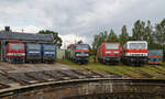 An 01.08.2021 fand beim Thüringer Eisenbahnverein in Weimar ein Treffen zahlreicher 143er statt.