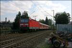 Die 143 214 bespannt am 06.10.07 die RB91 (RB 39168)  RUHR-SIEG-BAHN  von Siegen nach Hagen.