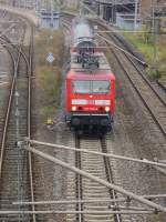 eine Regionalbahn Sangerhausen-Erfurt verlsst den Bahnhof Artern.