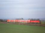 15.03.12008: Die Regionalbahn aus Erfurt hat Artern verlassen und hat es nicht mehr weit bis zum Zielbahnhof Sangerhausen. 