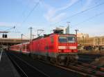 143 611-2 mit der S 6 nach Kln Nippes am 23.03.2008 in Dsseldorf Hbf 