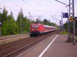 143 920-7 mit der RB nach Neumnster bei der Einfahrt in Elmshorn. 06.06.08