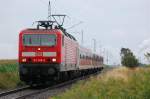 13.07.2008 143 566-8 RE 18 von Cottbus nach Dresden unterwegs.