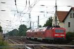 13.07.2008 143 081-8 mit RE nach Hoyerswerda unterwegs, verlt den Bhf.