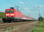 DB 143 189 mit der RB 15530 von Wiesbaden Hbf nach Koblenz Hbf bei Erbach (Rheingau); 26.09.2008 