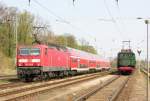 E-Lok der Baureihe 143 mit einer Regionalbahn nach Dessau Hbf. Auch hier ein sehr sehr groes Dankeschn an Ralph Mildner der mir auch das Bild zur Verfgung gestellt hatt!!